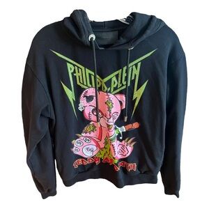 Philipp Plein Teddy Of Death Hoodie In Black